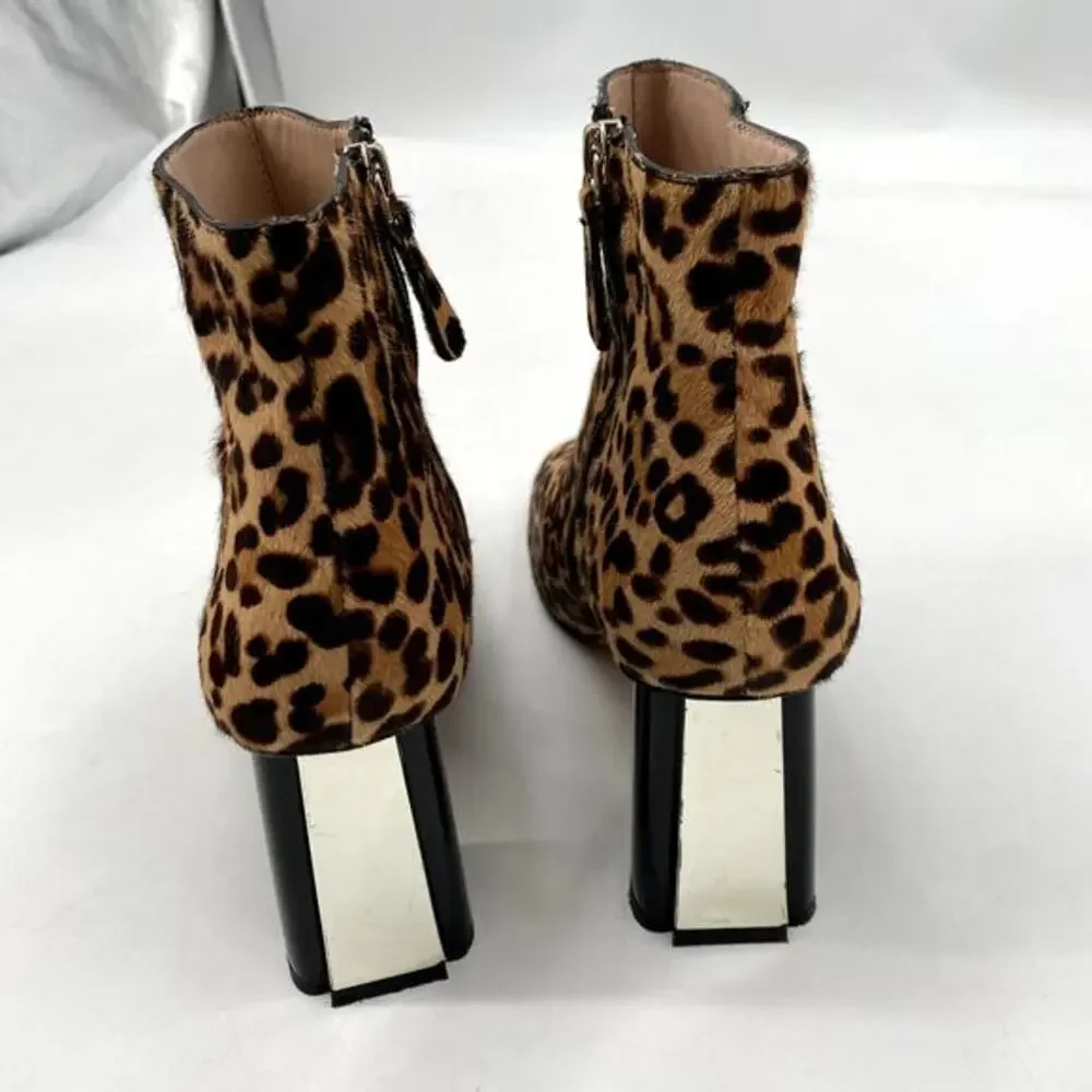 Kate Spade‎ Calf Hair Leopard Heled Booties